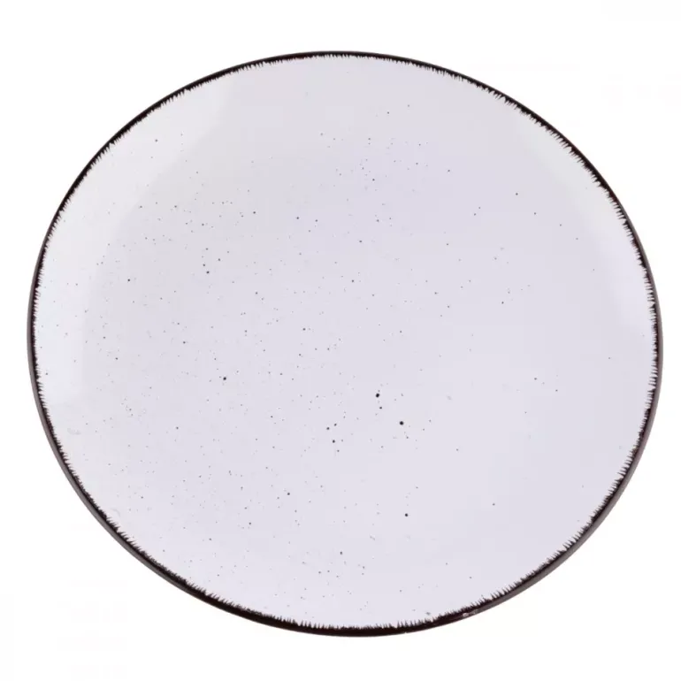 PRIMA DECO Komplet obiadowy 48 el dla 12 os biały / kamionka