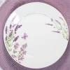 PRIMA DECO Komplet obiadowy 54 el dla 18 os LAWENDA / okrągły / porcelana