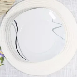 PRIMA DECO Komplet obiadowy 54 el dla 18 os FALA / kwadratowy / porcelana