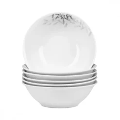 PRIMA DECO Komplet obiadowy 18 el dla 6 os NATURA / okrągły / porcelana