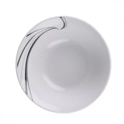 PRIMA DECO Komplet obiadowy 18 el 6 os Czarna mozaika okrągły