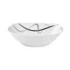 PRIMA DECO Komplet obiadowy 36 el dla 12 os FALA / kwadratowy / porcelana
