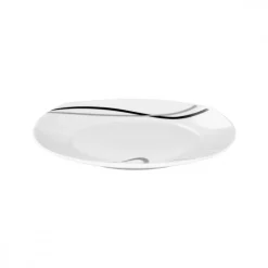 PRIMA DECO Komplet obiadowy 36 el dla 12 os FALA / kwadratowy / porcelana