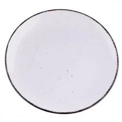PRIMA DECO Komplet obiadowy 24 el dla 6 os biały / kamionka