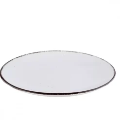 PRIMA DECO Komplet obiadowy 24 el dla 6 os biały / kamionka