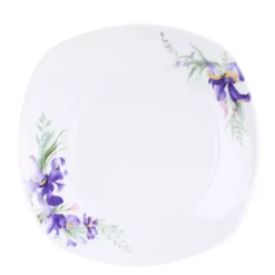 PRIMA DECO Komplet obiadowy 54 el dla 18 os IRYS / kwadratowy / porcelana