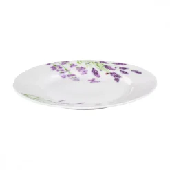 PRIMA DECO Komplet obiadowy 18 el dla 6 os LAWENDA / okrągły / porcelana