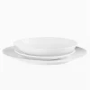PRIMA DECO Komplet obiadowy porcelanowy 16 el 4 os z kubkiem biały