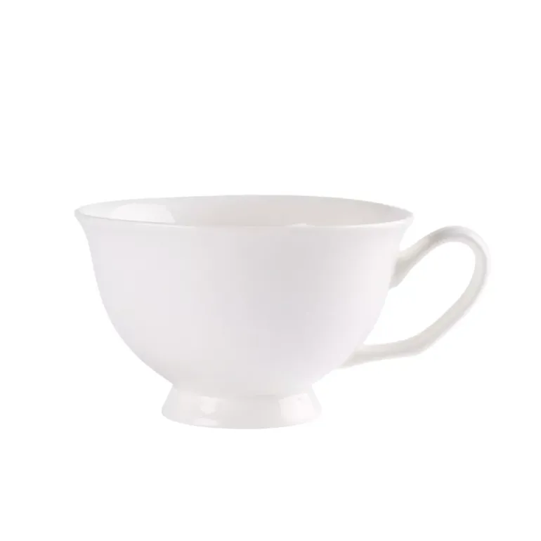 PRIMA DECO Komplet 18x Filiżanka 220 ml ze spodkiem / ecru