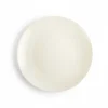 PRIMA DECO Talerz porcelanowy deserowy 17,5 cm kremowy