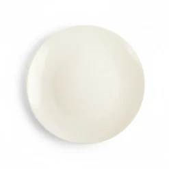PRIMA DECO Talerz porcelanowy deserowy 17,5 cm kremowy