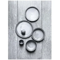 REVOL No.W Talerz deserowy 21 cm szary / glina ceramiczna