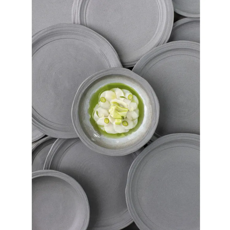 REVOL No.W Talerz obiadowy 26 cm szary / glina ceramiczna