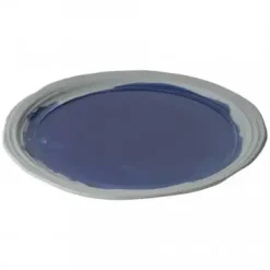REVOL No.W Talerz płaski 28,5 cm niebieski / glina ceramiczna