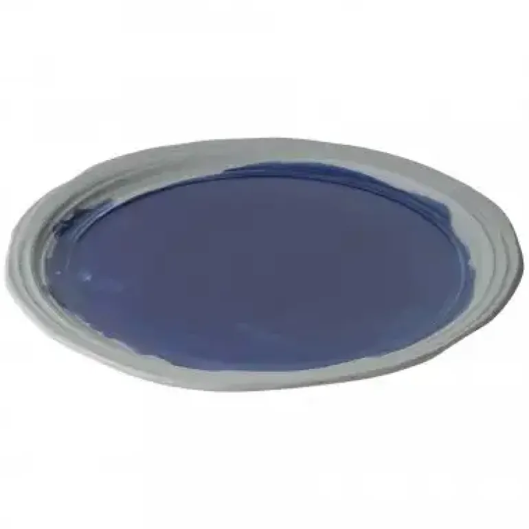 REVOL No.W Talerz płaski 28,5 cm niebieski / glina ceramiczna