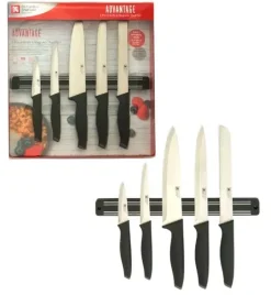 RICHARDSON SHEFFIELD ADVANTAGE Noże kuchenne 5 elementów z listwą magnetyczną