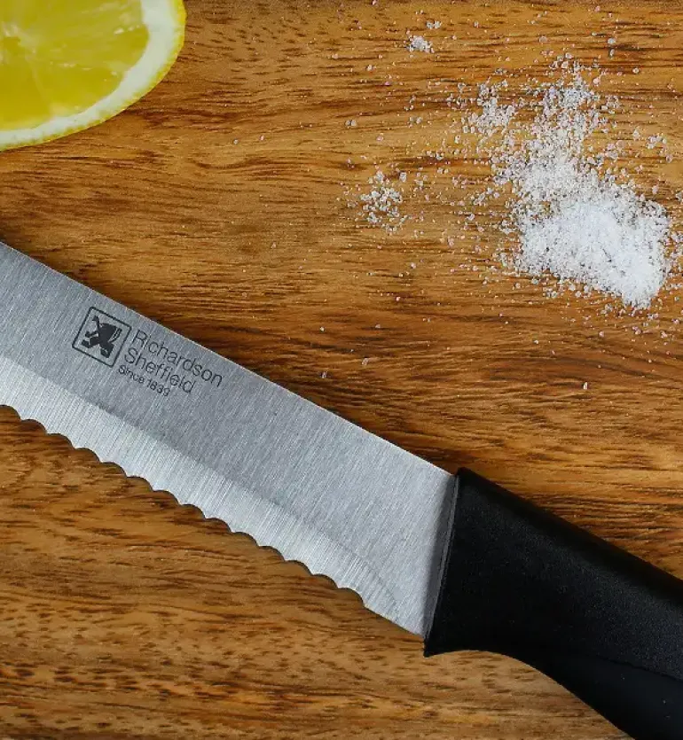 RICHARDSON SHEFFIELD ADVANTAGE Noże kuchenne 5 elementów z listwą magnetyczną