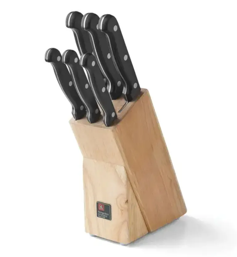 RICHARDSON SHEFFIELD ARTISAN Zestaw 6 noży w bloku drewnianym / stal nierdzewna