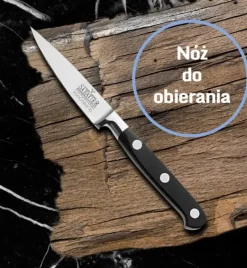 RICHARDSON SHEFFIELD Noże kuchenne V Sabatier 5 el w bloku / stal nierdzewna najwyższej jakości