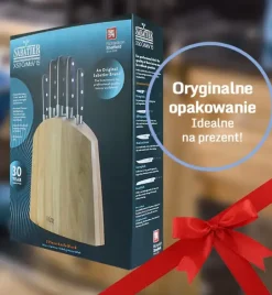 RICHARDSON SHEFFIELD Noże kuchenne V Sabatier 5 el w bloku / stal nierdzewna najwyższej jakości