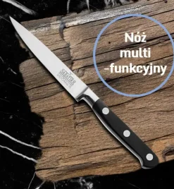 RICHARDSON SHEFFIELD Noże kuchenne V Sabatier 5 el w bloku / stal nierdzewna najwyższej jakości
