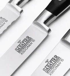 RICHARDSON SHEFFIELD Noże kuchenne V Sabatier 5 el w bloku / stal nierdzewna najwyższej jakości