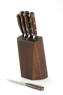 RICHARDSON SHEFFIELD VIRTUOSE Zestaw 5 noży kuchennych w bloku drewnianym