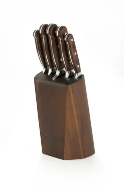 RICHARDSON SHEFFIELD VIRTUOSE Zestaw 5 noży kuchennych w bloku drewnianym