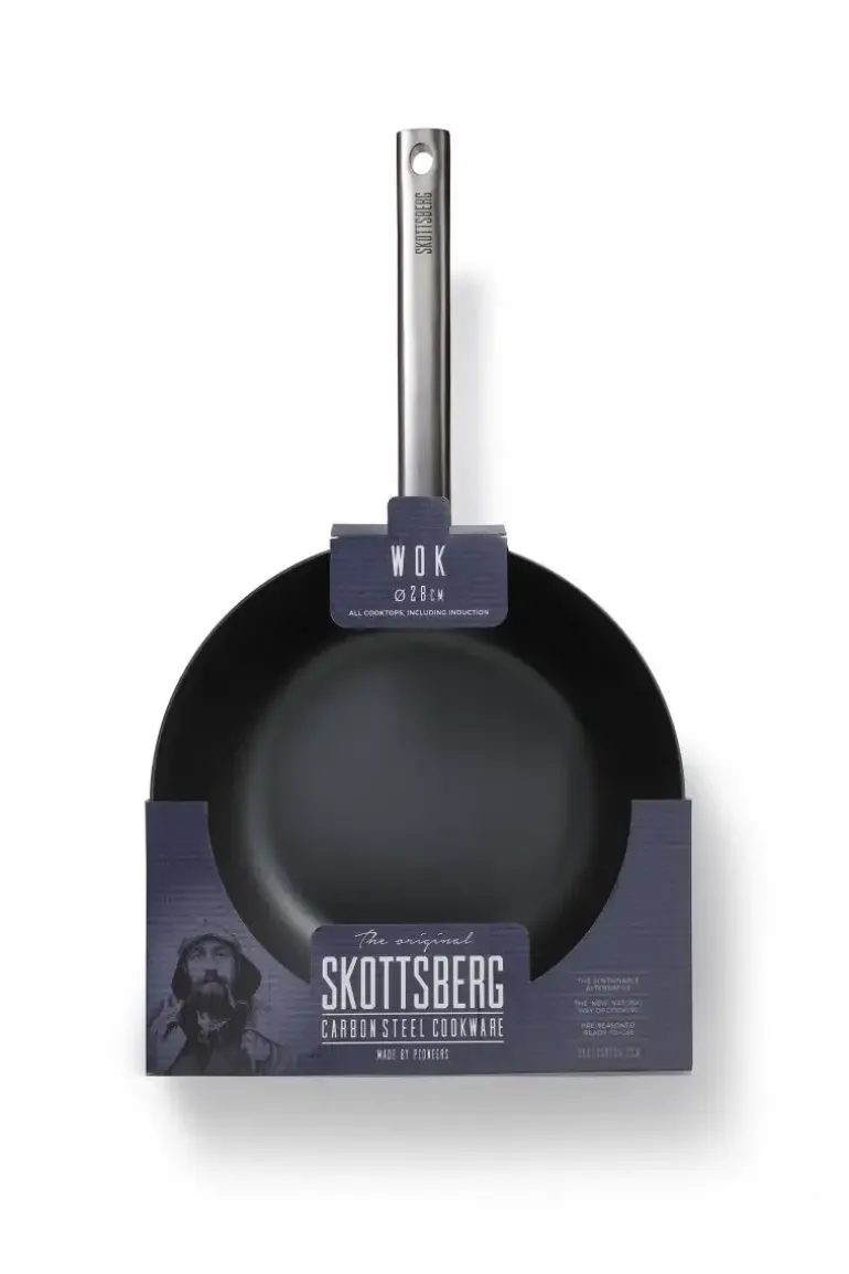 SKOTTSBERG | CARBON STEEL | Wok 28cm STAL WĘGLOWA