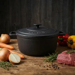 SKOTTSBERG | CAST IRON | Garnek 5,5 l z pokrywką 28 cm ŻELIWNY