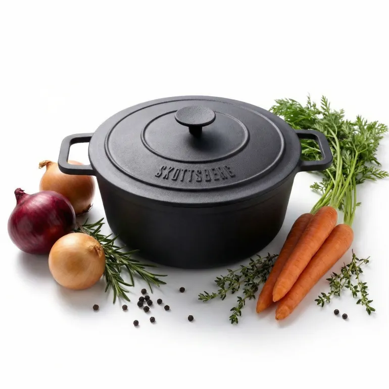 SKOTTSBERG | CAST IRON | Garnek 5,5 l z pokrywką 28 cm ŻELIWNY