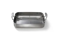 SKOTTSBERG STAINLESS STEEL Brytfanna z rusztem 35x25 cm