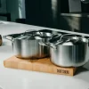 SKOTTSBERG STAINLESS STEEL Garnek 4,75 l z pokrywką 24 cm / stal nierdzewna