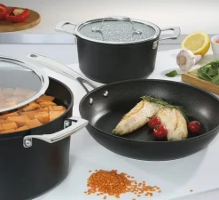 SPRING MERIDIAN INTENSE PRO Zestaw garnków z pokrywkami + patelnia 28 cm / 7 elementów / indukcja