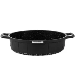 STARKE PRO CROWS MARBLE Patelnia z pokrywką 28 cm / powłoka marmurkowa / indukcja