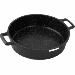 STARKE PRO CROWS MARBLE Patelnia z pokrywką 28 cm / powłoka marmurkowa / indukcja