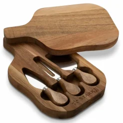 STARKE PRO Deska do sera z 3 akcesoriami do krojenia serów / 24,5 x 15 x 3,5 cm