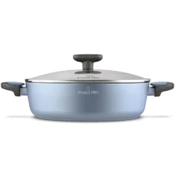 STARKE PRO DOUBLE Patelnia 28 cm z pokrywką / dwa uchwyty / non-stick / indukcja