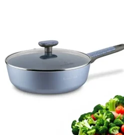 STARKE PRO DOUBLE Patelnia głęboka 28 cm z pokrywką / non-stick / indukcja