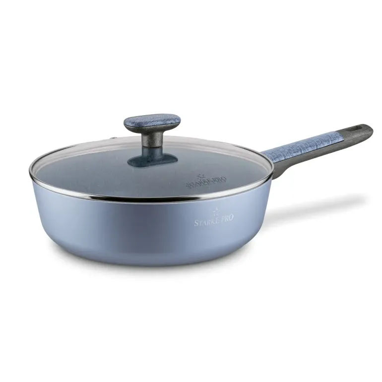 STARKE PRO DOUBLE Patelnia głęboka 28 cm z pokrywką / non-stick / indukcja