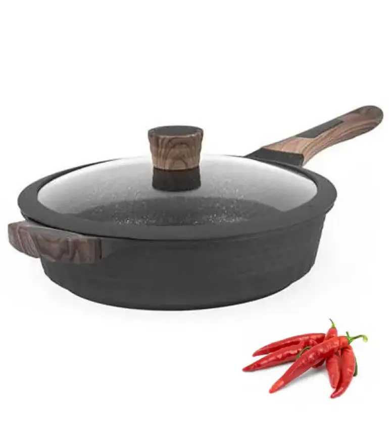 STARKE PRO EMBOSSED Patelnia marmurowa 28 cm / indukcja / aluminium / głęboka