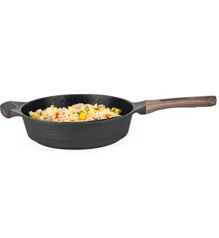 STARKE PRO EMBOSSED Patelnia marmurowa 28 cm / indukcja / aluminium / głęboka