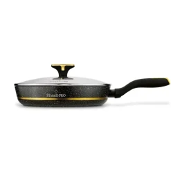 STARKE PRO GOLDEN MARBLE Zestaw garnków 10 el z pokrywkami / non-stick / indukcja
