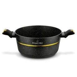 STARKE PRO GOLDEN MARBLE Zestaw garnków 10 el z pokrywkami / non-stick / indukcja