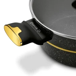 STARKE PRO GOLDEN MARBLE Zestaw garnków 10 el z pokrywkami / non-stick / indukcja