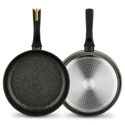 STARKE PRO GOLDEN MARBLE Zestaw garnków 10 el z pokrywkami / non-stick / indukcja