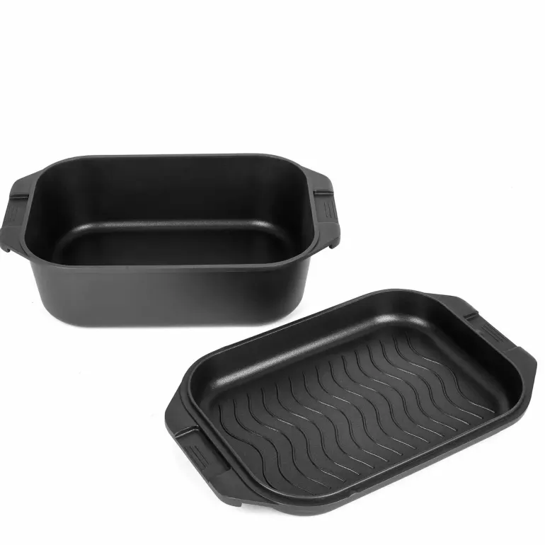 STARKE PRO HECTOR Brytfanna 7,5 l z aromatyzerem z pokrywą grillową 2,8 l / aluminium