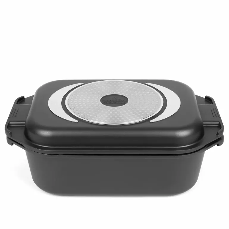 STARKE PRO HECTOR Brytfanna 7,5 l z aromatyzerem z pokrywą grillową 2,8 l / aluminium