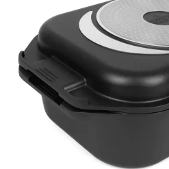 STARKE PRO HECTOR Brytfanna 7,5 l z aromatyzerem z pokrywą grillową 2,8 l / aluminium