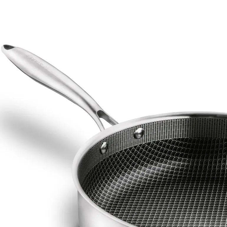 STARKE PRO LINESTA STEEL PATELNIA 28X8 CM Z POKRYWKĄ SREBRNA NIERDZEWNA